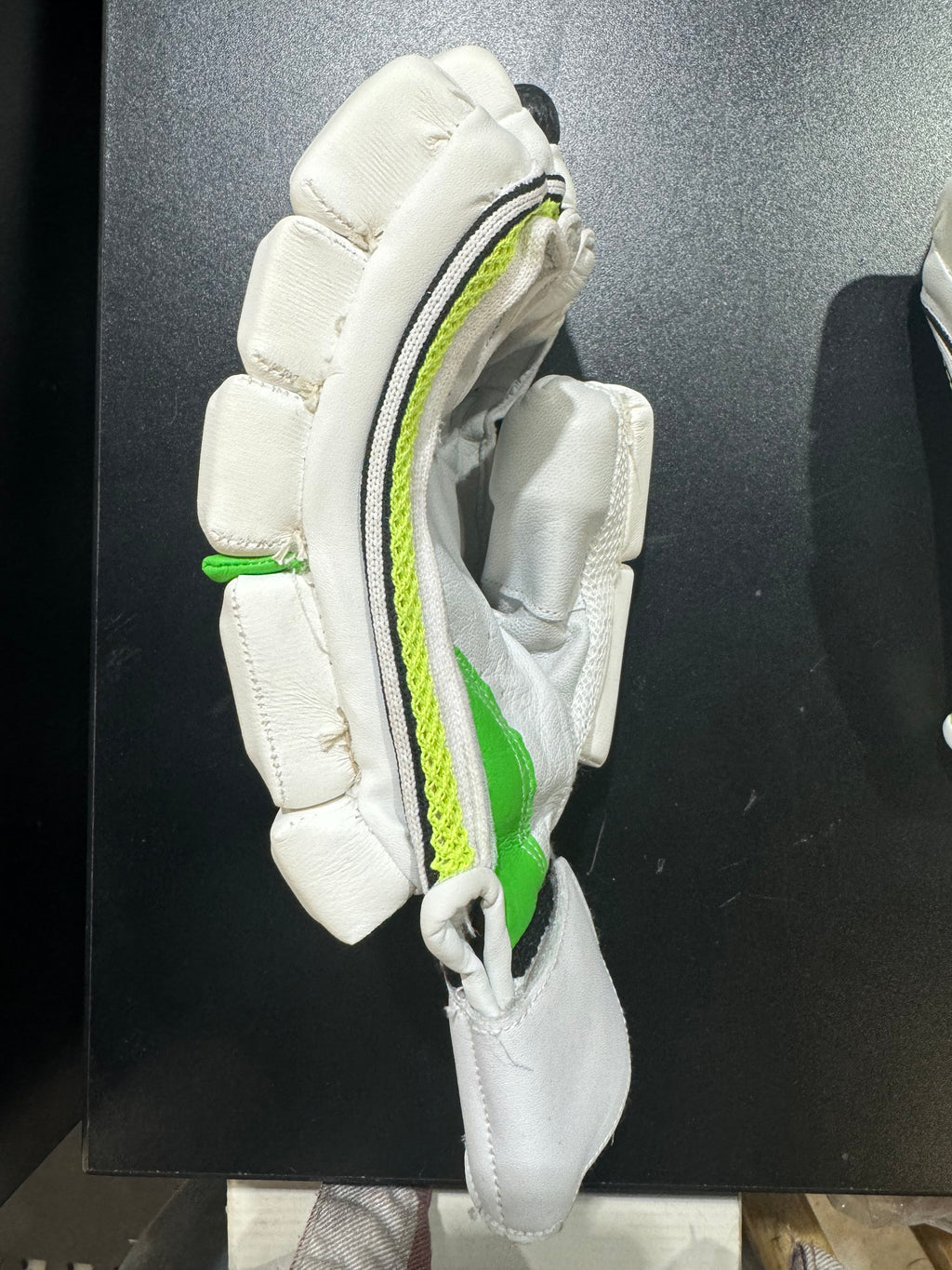 Lady Bird Pro Green White Cricket Batting Gloves