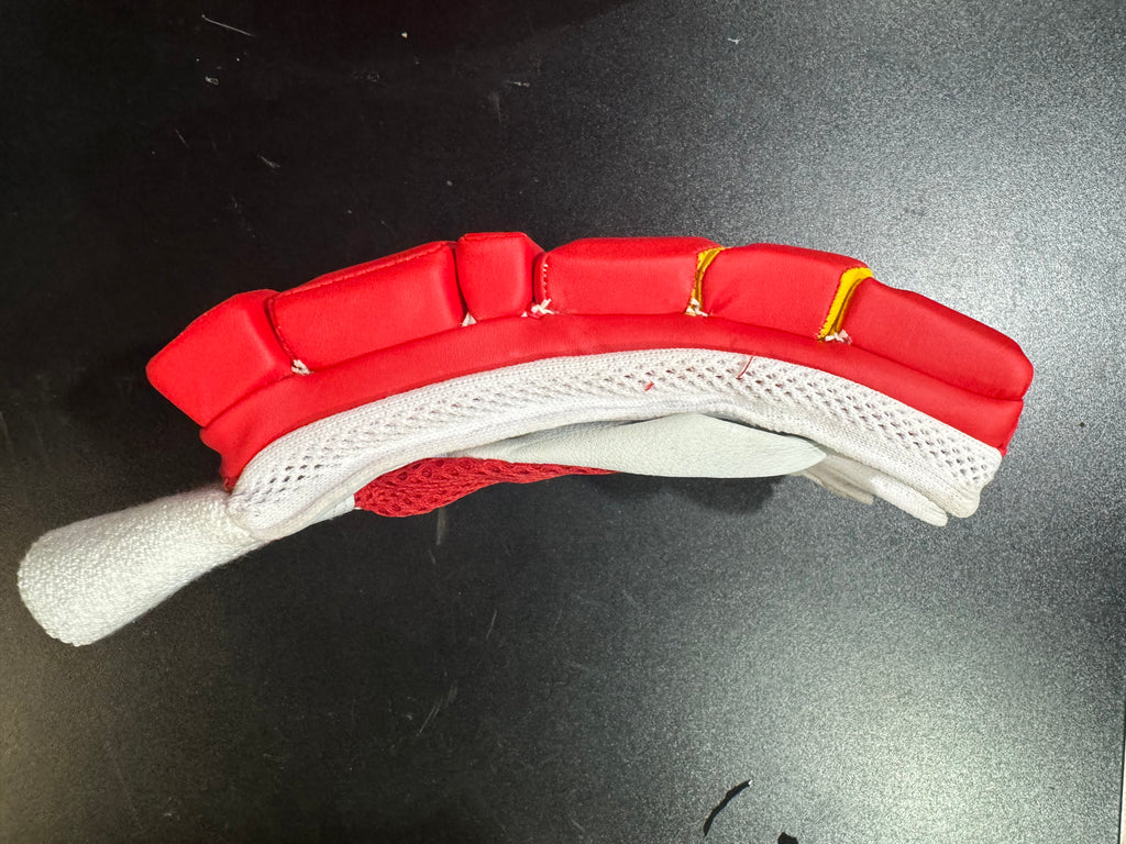 Lady Bird Pro Red Cricket batting gloves