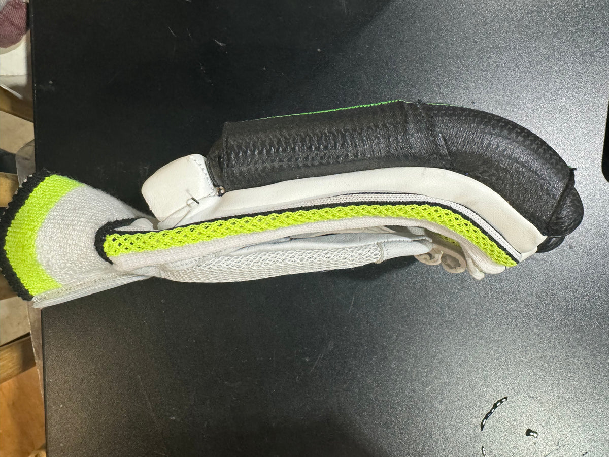 Lady Bird Pro Green White Cricket Batting Gloves
