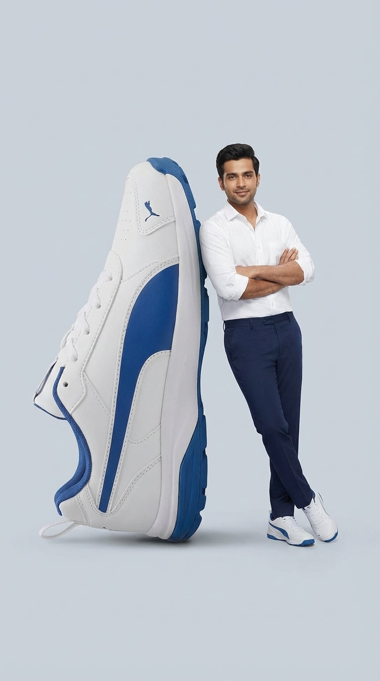 Puma Classicat 107807 03 Cricket Rubber Shoes White Royal