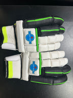 Lady Bird Pro Green White Cricket Batting Gloves