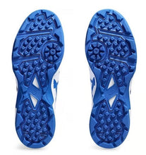 Asics GEL Peake 2 Cricket Shoes White and Tuna Blue