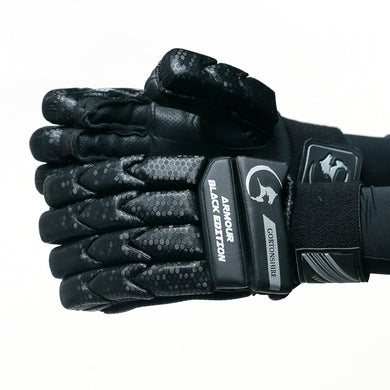 Gortonshire Armour Black Edition Cricket Batting Gloves
