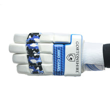 Gortonshire Pro Camo Blue Cricket Batting Gloves
