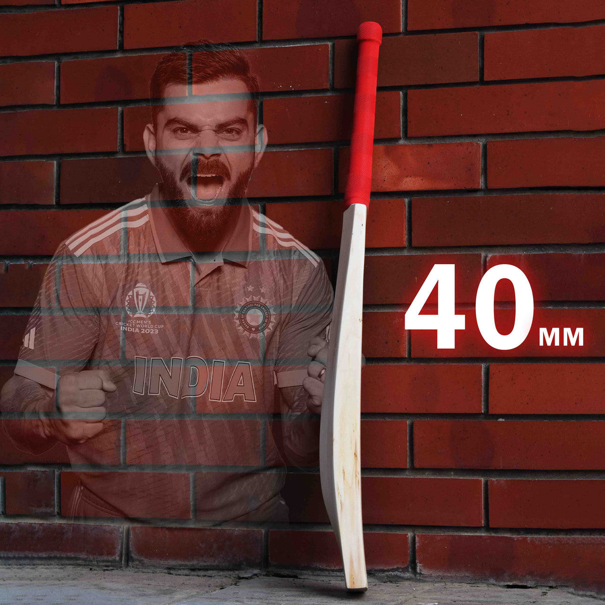 Customized Virat Kohli Profile English Willow Cricket Bat