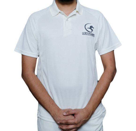 Gortonshire Premium Cricket White Shirt Half Sleeve