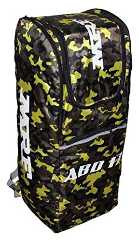MRF ABD 17 Shoulder Cricket Kit Bag Yellow Camo (Large) With Wheels