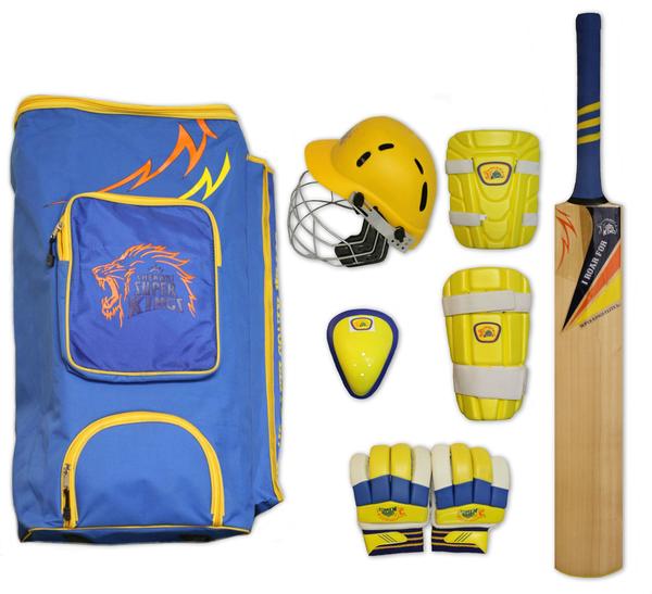 CSK - Chennai Super King Elite Junior Full Cricket Kit