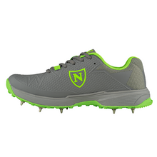 Newbery 2022 Flexispike Elite All Rounder Cricket Shoes - Grey /Green