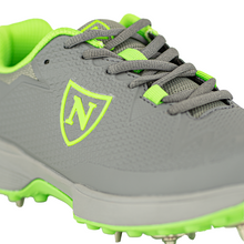 Newbery 2022 Flexispike Elite All Rounder Cricket Shoes - Grey /Green