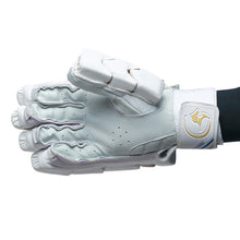 Gortonshire Armour White Cricket Batting Gloves