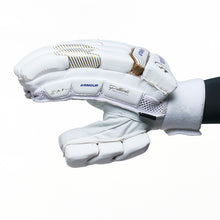 Gortonshire Armour White Cricket Batting Gloves