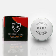 Gortonshire Club Cricket Leather Ball White