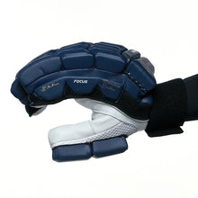 Gortonshire Focus Navy Blue Cricket Batting Gloves