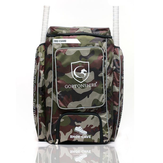 Gortonshire Pro Camo Cricket Duffle Kit Bag with Wheels