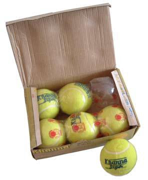 Khanna Super Heavy Hard Tennis Balls 6 Pack
