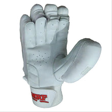 MRF Genius Grand Edition All White Cricket Batting Gloves