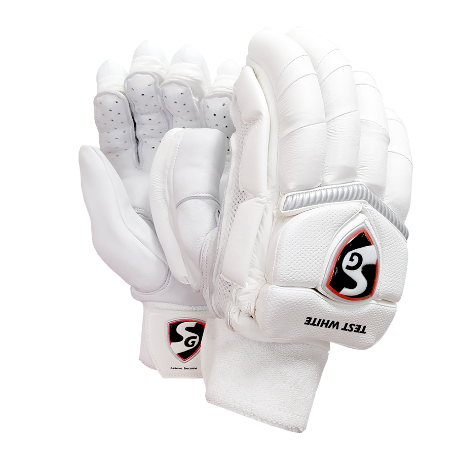 SG Test White Cricket Batting Gloves StarSportsUS