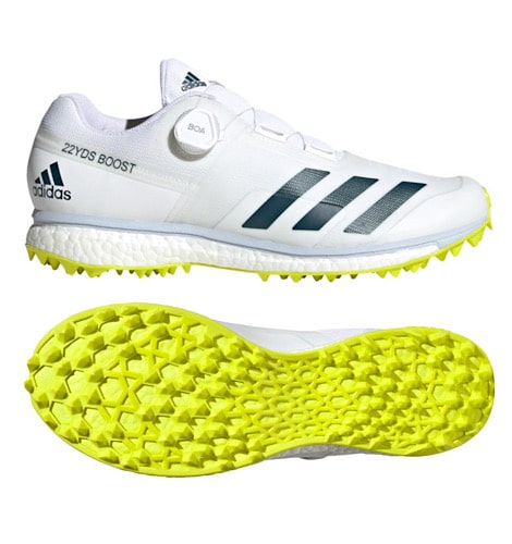 Adidas 22YDS Boost Cricket Shoes - Acid Yellow