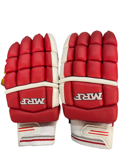 MRF Genius Elite Red Cricket Batting Gloves