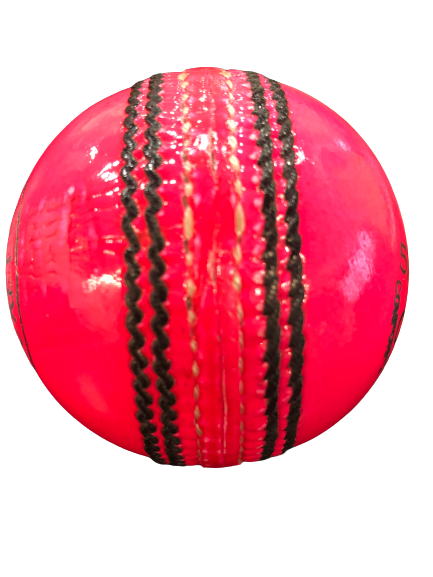 County Crown Pink Leather Cricket Ball