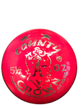 County Crown Pink Leather Cricket Ball
