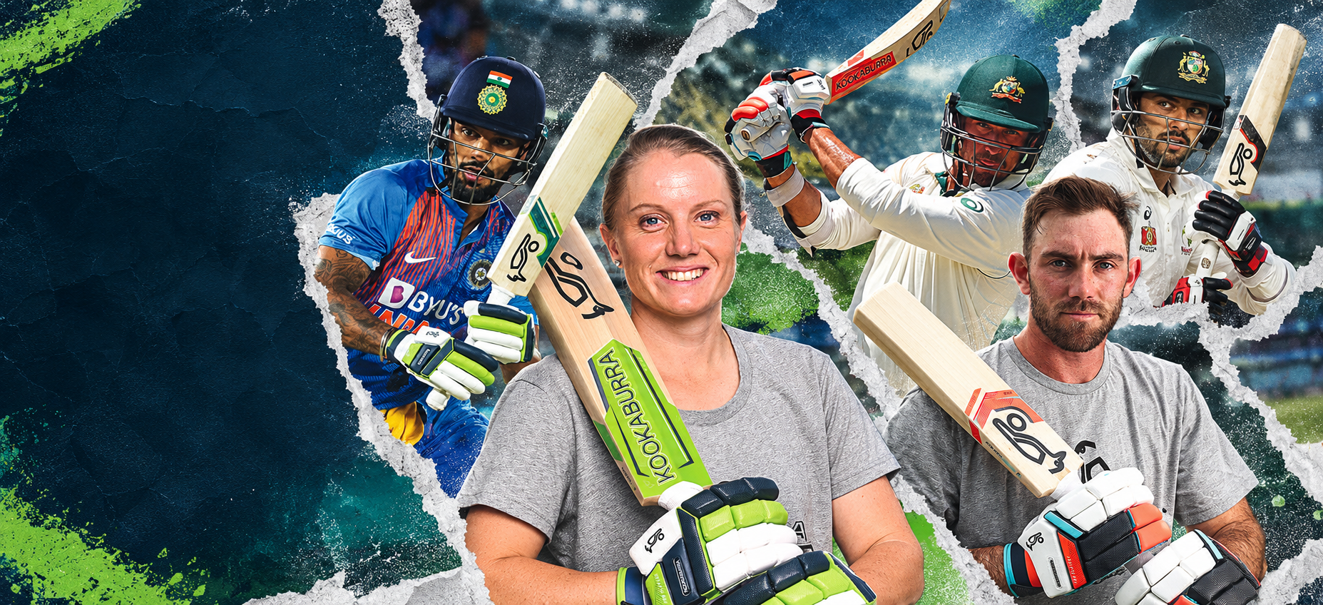 Kookaburra player collage supplied by StarSportsUS